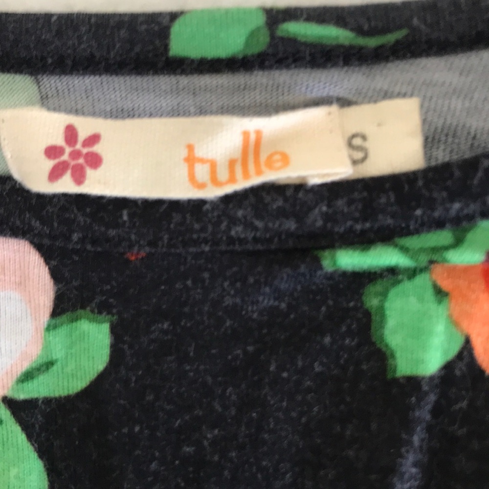 Tulle Floral Patterned Dress - Picture 2 of 2